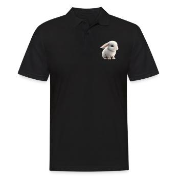 Bébé lapin - Polo Homme - noir - Devant - Kai (181cm)