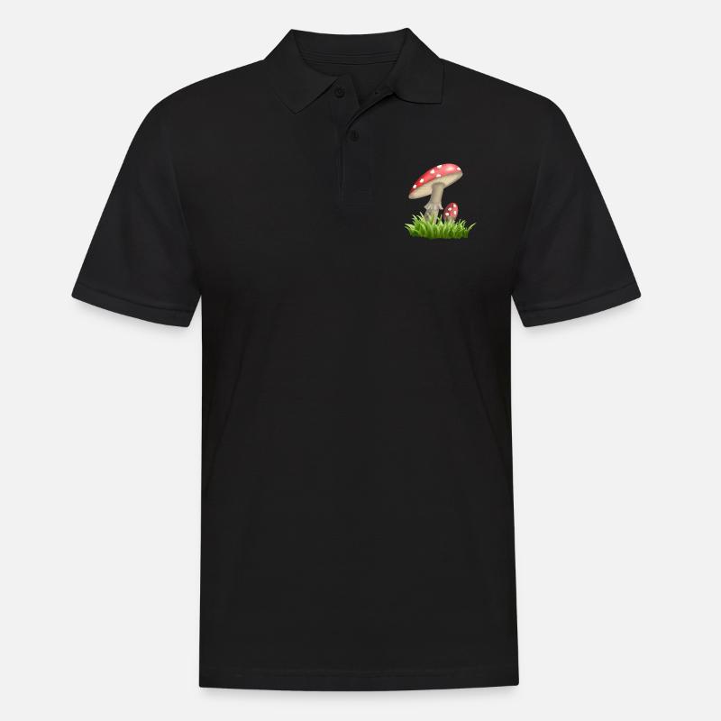 Toadstools - Men's Polo Shirt - black