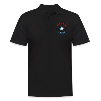 ALCOHOL Liker - Men's Polo Shirt - black - Front - Kai (181cm)