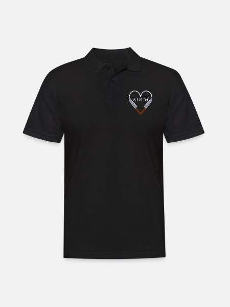 Koch - Männer Poloshirt - Schwarz