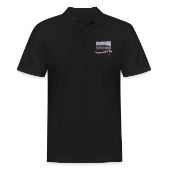 New York City Skyline Tourist NYC State Lover - Men's Polo Shirt - black - Front - Kai (181cm)