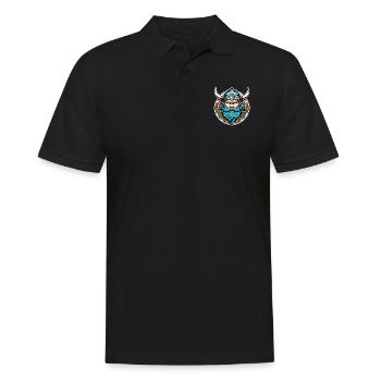 Wikinger Odin Thor Walhalla - Männer Poloshirt - Schwarz - Vorne - Kai (181cm)