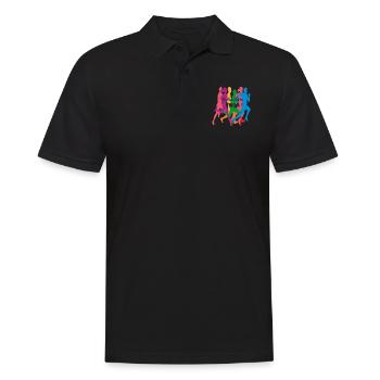 Courir au yoga - Polo Homme - noir - Devant - Kai (181cm)