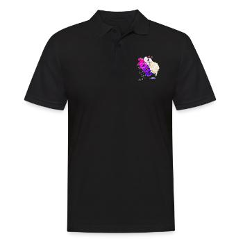 Wolly Sheepling 1000 subscribers - Men's Polo Shirt - black - Front - Kai (181cm)