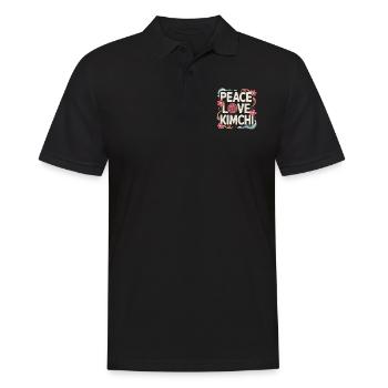 Lustiger Spruch für Foodies - Männer Poloshirt - Schwarz - Vorne - Kai (181cm)
