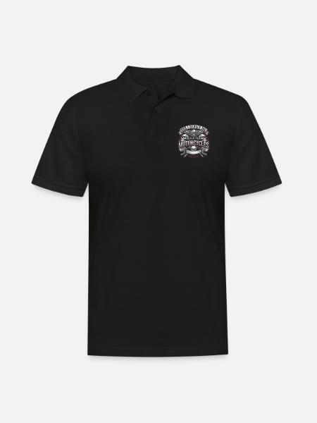 Motorcycle love without compromise - Men's Polo Shirt - black
