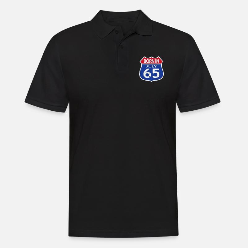 Geboren im Juli 1965 - Männer Poloshirt - Schwarz