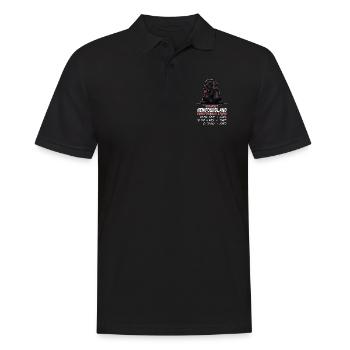 Ohne Neufundländer ist alles doof - Männer Poloshirt - Schwarz - Vorne - Kai (181cm)