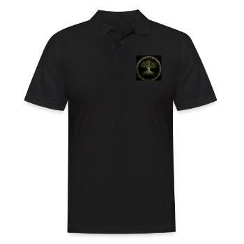 Celtic Tree of Life - Men's Polo Shirt - black - Front - Kai (181cm)