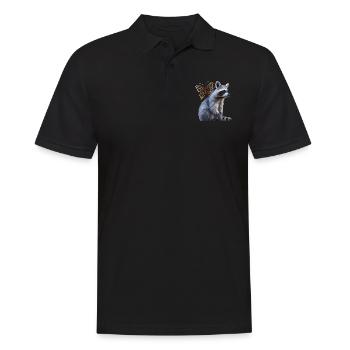 Raton laveur - Polo Homme - noir - Devant - Kai (181cm)