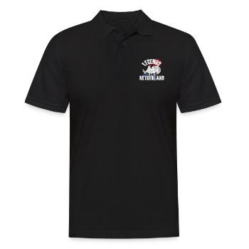 Les légendes sont nées aux Pays-Bas - Polo Homme - noir - Devant - Kai (181cm)