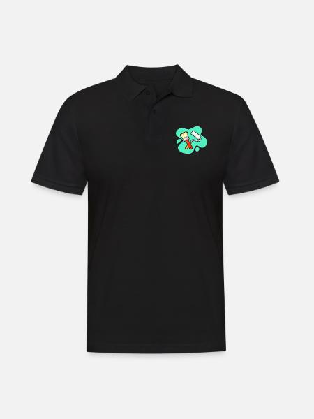 Pinsel und Farbrolle Design für Maler und - Männer Poloshirt - Schwarz