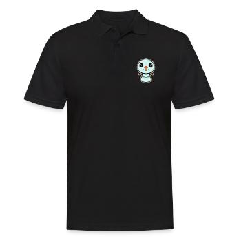 Funny Comic Snowman For Christmas - Männer Poloshirt - Schwarz - Vorne - Kai (181cm)