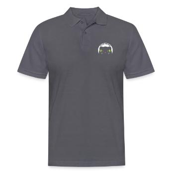 Logo Black Cat's Birthday On Purrsday - Männer Poloshirt - Anthrazit - Vorne - Nico (186cm)