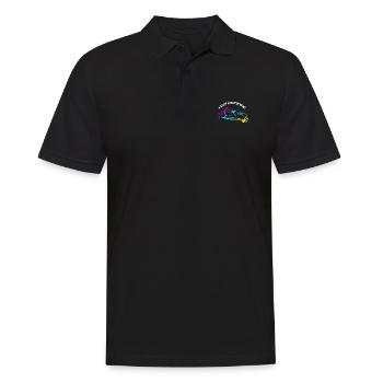 Logo Nature Is In Your Hand With Mountains For - Männer Poloshirt - Schwarz - Vorne - Kai (181cm)