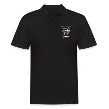 Onkel ist mein Name, das Geschlecht ist mein Spiel - Männer Poloshirt - Schwarz - Vorne - Kai (181cm)