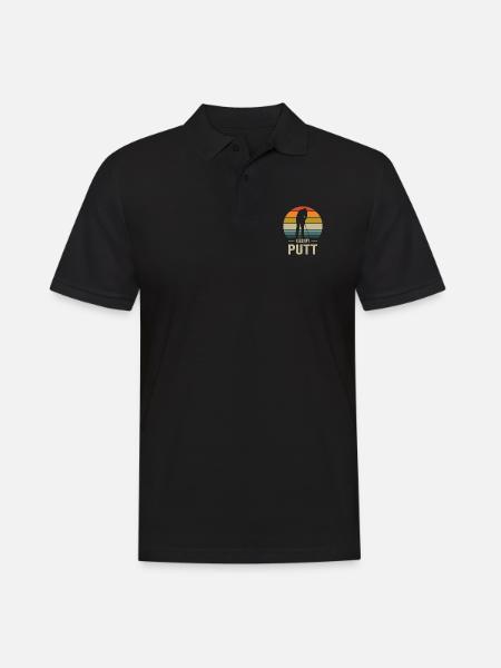 Golfspieler Golfplatz Golfer - Männer Poloshirt - Schwarz