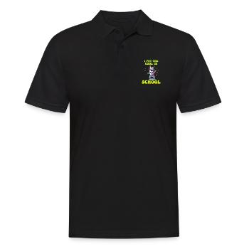 Ich setze die Coolness in School Boy Girl - Männer Poloshirt - Schwarz - Vorne - Kai (181cm)