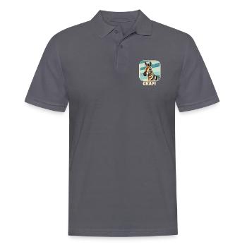 Okapi Sunset Spirit Animal - Männer Poloshirt - Anthrazit - Vorne - Nico (186cm)