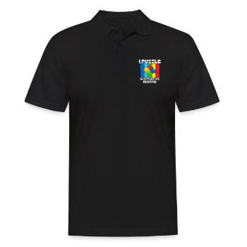 Je suis perplexe bien au-delà de l’heure du coucher - Polo Homme - noir - Devant - Kai (181cm)