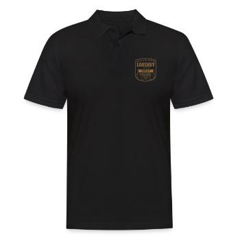 Whiskey Ist Mein Spirit Animal Erlebnis - Männer Poloshirt - Schwarz - Vorne - Kai (181cm)