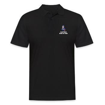 Ich werde es schaffen, wenn ich es schaffe - Männer Poloshirt - Schwarz - Vorne - Kai (181cm)