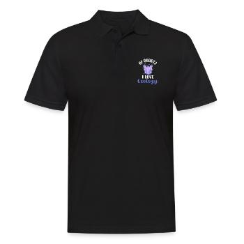 Von Quarz Ich liebe Geologie - Männer Poloshirt - Schwarz - Vorne - Kai (181cm)