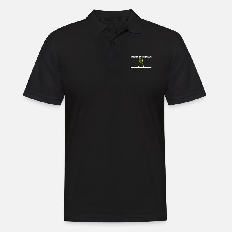 Walker Racing Team - Lustiger Rollator - Männer Poloshirt - Schwarz