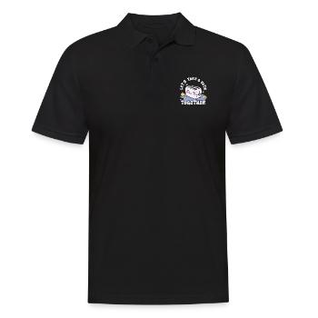 Let's Take A Bath Together Sweet Toaster With - Men's Polo Shirt - black - Front - Kai (181cm)