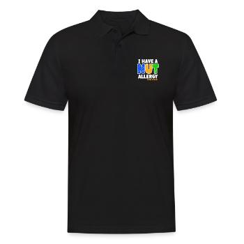 J’ai une allergie aux noix drôle de dicton pour - Polo Homme - noir - Devant - Kai (181cm)