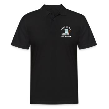 We can't all just get along well - Men's Polo Shirt - black - Front - Kai (181cm)