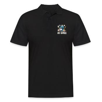 Ich Bin In Meinem Büro: Küchenliebhaber und - Männer Poloshirt - Schwarz - Vorne - Kai (181cm)