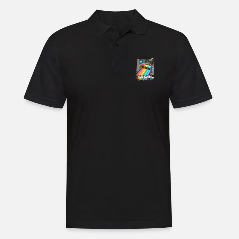 So läuft das bei mir - Männer Poloshirt - Schwarz