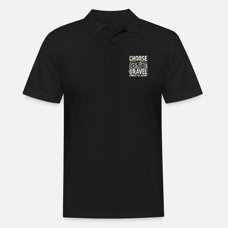Wählen Sie Schotter - Männer Poloshirt - Schwarz