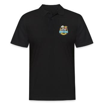 Zertifizierter Pommes-Frites-Experte - Männer Poloshirt - Schwarz - Vorne - Kai (181cm)
