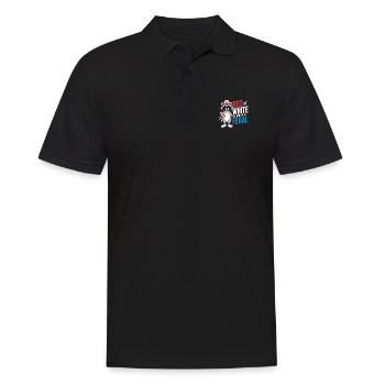 Red White And Feral Waschbär Nationalfeiertag - Männer Poloshirt - Schwarz - Vorne - Kai (181cm)