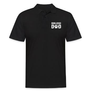 Bulldog Dad Bulldogs - Men's Polo Shirt - black - Front - Kai (181cm)