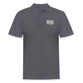 Under Pressure - Men's Polo Shirt - charcoal grey - Front - Nico (186cm)