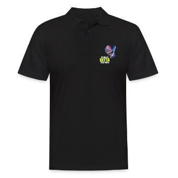 Betta Splendens Kampffisch Labyrinthfisch Geschenk - Männer Poloshirt - Schwarz - Vorne - Kai (181cm)