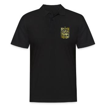 Bibelvers Der Herr Ist Mein Hirte Jesus Psalm 23 - Männer Poloshirt - Schwarz - Vorne - Kai (181cm)