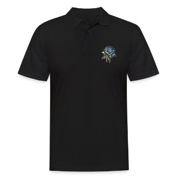 L’amour de la rose - Polo Homme - noir - Devant - Kai (181cm)