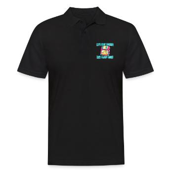 Let's stick together like floppy disks - Men's Polo Shirt - black - Front - Kai (181cm)