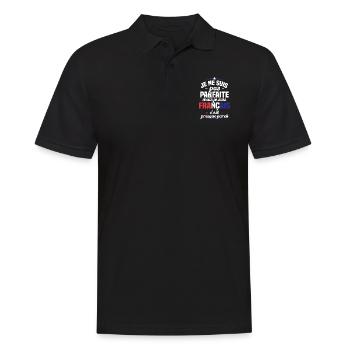 Je ne suis pas parfait mais je suis Français - Polo Homme - noir - Devant - Kai (181cm)