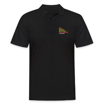 Dirt Trucks Dinosaurier Junge Mama - Männer Poloshirt - Schwarz - Vorne - Kai (181cm)