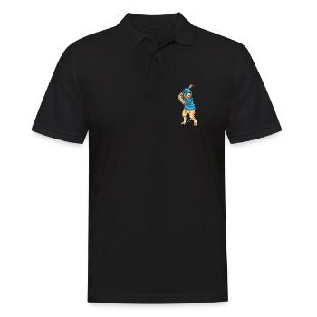 Lion Baseball Baseball Bat - Men's Polo Shirt - black - Front - Kai (181cm)