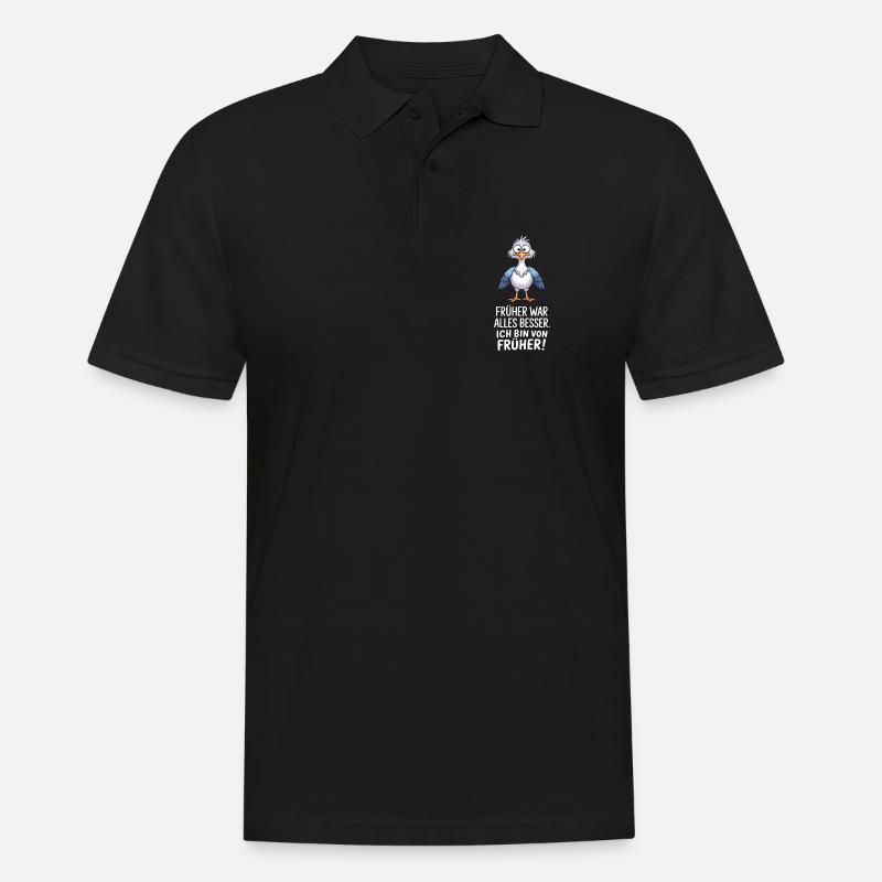 Früher War Alles Besser - Männer Poloshirt - Schwarz