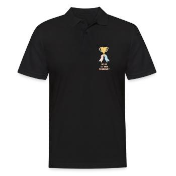 Gender Reveal Who Is The Winner Team Pink Team - Men's Polo Shirt - black - Front - Kai (181cm)