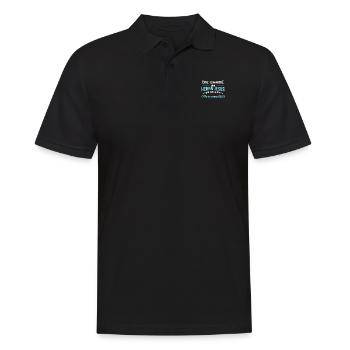 Offenbarung 22:21 Bibel Spruch Design für Christen - Männer Poloshirt - Schwarz - Vorne - Kai (181cm)