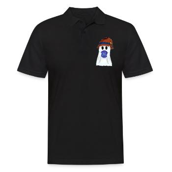 Little ghost with the zodiac sign Pisces - Men's Polo Shirt - black - Front - Kai (181cm)