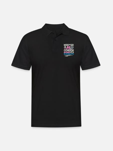 Hüter der Gender-Burnouts oder Verbeugungen - Männer Poloshirt - Schwarz